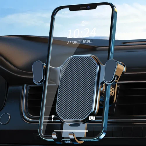 Alternative view of Car Phone Holder Smartphone Mount Gravity Car Air Outlet Clip Stand No Magnetic Support in Car For iPhone Xiaomi Samsung Huawei