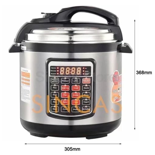 Electric Pressure Cooker with Multi-Function Settings and 8L Capacity for Home Cooking - Image 6