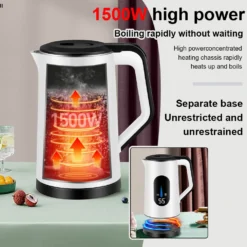 Alternative view of Electric Tea Kettle 2.2L with Digital Display for Home and Office Use