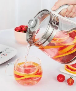 2025 Jiuyang health pot multi-functional flower teapot glass stew tea pot 1.5L Portable Mini Multi Cooker Tea Dessert Cooker