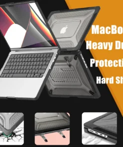 Heavy Duty Rugged Hard Shell Protective Cover For MacBook Pro 14 inch M5/M4/M3/M2/M1 Chip 2025-2021 Case For MacBook 13.6 inch