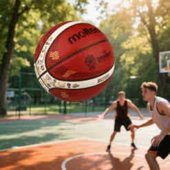 Alternative view of Molten 2025 Basketball with Fingerprint Design, High Elasticity PU Material, Official Size 7 for Indoor and Outdoor Use
