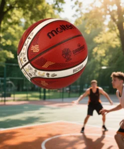 Alternative view of Molten 2025 Basketball Fingerprint Design Official Size 7 PU Material High Elasticity Wear Resistance Indoor Outdoor baloncesto