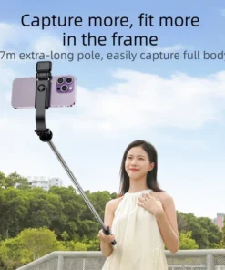 Alternative view of Selfie Stick 1700mm Ultra Long Stretch Portable Phone Holder Bluetooth Remote With Fill light Tripod Stand For Live Broadcas