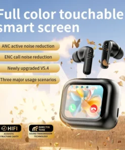 Alternative view of Bluetooth V5.0 headphones AI translation OWS LCD touch screen sports wireless high-definition stereo long-life headphones