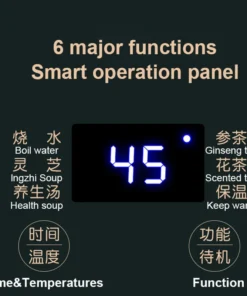 Alternative view of Health Pot Multifunction Electric Kettle With Temperature Control Water Boiler 600ml Mini Electric Kettle Smart Portable Tea Pot