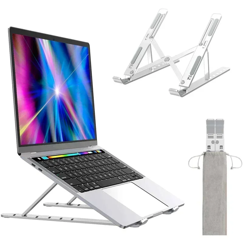 N3 Portable Laptop Stand Plastic or Aluminium Foldable Stand Adjustable Compatible 10 to 15.6 Inches Laptop Computer Accessories - Image 6