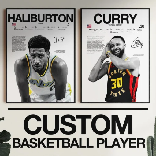 Canvas Poster of Famous Basketball Players - Premium Sports Wall Art for Fans' Home and Office Decor - Image 3