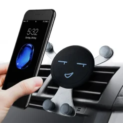 Alternative view of Air Vent Car Phone Holder with Gravity-Based Design for Hands-Free Navigation
