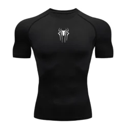Alternative view of Compression T-Shirt with Quick Dry Fabric for Men, Ideal for Fitness and Running