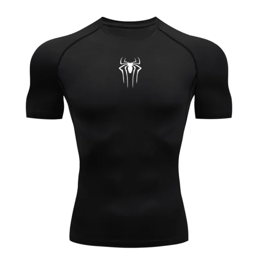 Compression T-Shirt with Quick Dry Fabric for Men, Ideal for Fitness and Running - Image 2