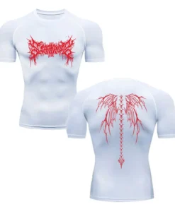 Alternative view of Y2K Compression Shirt Men Fitness Gym Skeleton Sport Running T-Shirt Rashgard Tops Tee Quick Dry Short Sleeve T-Shirt For Men