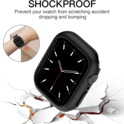 Alternative view of Protective Case for Apple Watch 45mm 44mm 42mm Matte Hard PC Bumper Frame