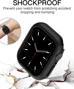Alternative view of Case for Apple Watch 45mm 41mm 40mm 44mm 42mm 46mm Protective Cover Matte Hard PC Bumper Frame No Glass iWatch 10 SE 9 8 7 6 5 4