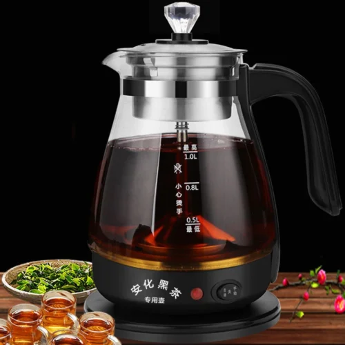 Alternative view of Tea Maker Glass Electric Steam Teapot Automatic Heat Preservation Samovar Kitchen Appliances Hot and Cool Kettle Tea Pot