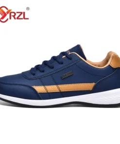 Alternative view of YRZL Men Shoes Spring Autumn Waterproof Walking Sneakers Leisure Male Leather Sports Shoes Non-Slip Footwear Tennis for Men