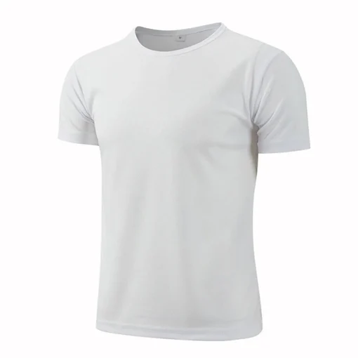 Quick Dry Short Sleeve Sport T-Shirt with Breathable Fabric for Men and Women Fitness Training - Image 5