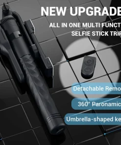 Alternative view of FANGTUOSI 1750mm Wireless Selfie Stick Tripod Stand Foldable Monopod With Led Light For Smartphones Balance Steady Shooting Live