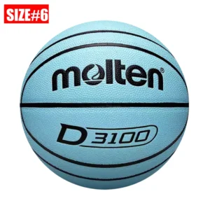 Molten Size 7 Basketball - Wear-Resistant PU Material for Indoor and Outdoor Training - B6D3100-B Size 6