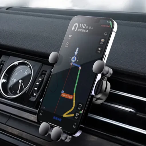 Gravity Car Phone Holder with Secure Gravity Design for 4.7-7 inch Smartphones - Image 3