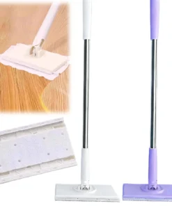 Alternative view of Disposable Dust Mop with 10 Cloths No Wash Lazy Mop Multi Surface Floor Mopping and Sweeping for House Wall Bathroom Corners