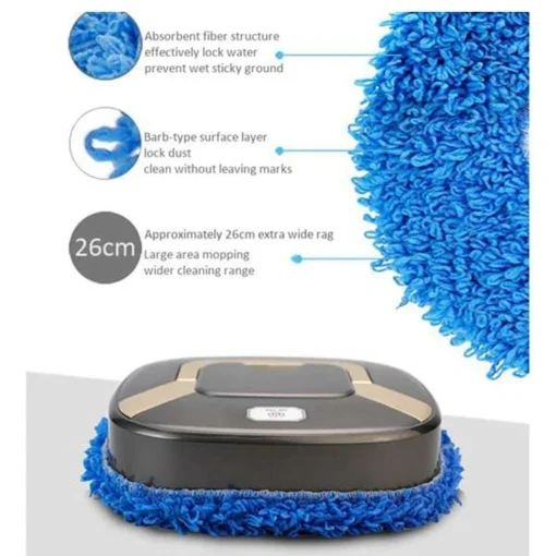 Smart Mopping Robot with Auto Rotating Mop for Versatile Home Cleaning - Image 3