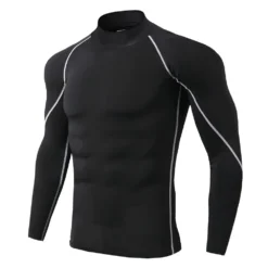 Alternative view of Men's Quick-Dry Long Sleeve Compression T-Shirt for Running and Fitness