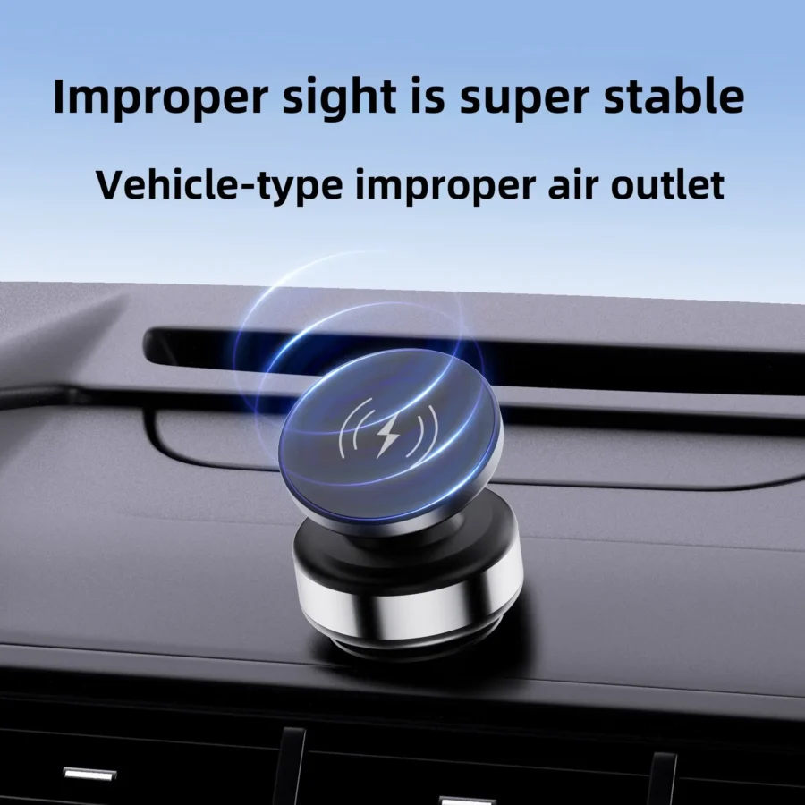 X9C 360° Rotating Magnetic Car Phone Holder Dual-Sided Vacuum Suction Mount for 4.7 Inch and Above Smartphones for Universal Use - Image 2