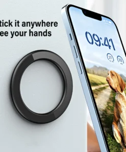 Alternative view of Magnetic Ring Holder For iPhone 14 13 12 Magnet Wall Mobile Phone Holder Magnetic Car Phone Stand for Magsafe case ipad Tablet