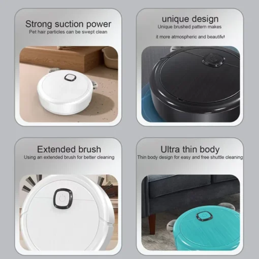 Smart Sweeping Robot Vacuum Mop with 4000pa Suction and Washable Mop for Pet Hair on Hard Floors - Image 6