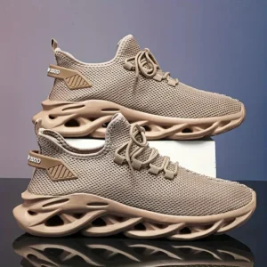 Breathable Mesh Running Shoes with Shock Absorption for Men and Women