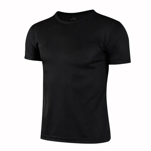 Quick Dry Short Sleeve Sport T-Shirt with Breathable Fabric for Men and Women Fitness Training - Image 2