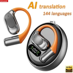Wireless Bluetooth Headphones with Real-Time Translation in 144 Languages for Travelers and Language Learners