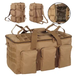Tactical Duffel Bag with 55L Capacity for Camping and Travel