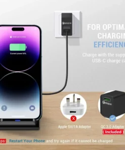 Alternative view of Wireless Charger Stand Pad For iPhone 16 15 14 13 12 Pro X XS Max XR 8 Samsung Xiaomi Induction Fast Charging Dock Station