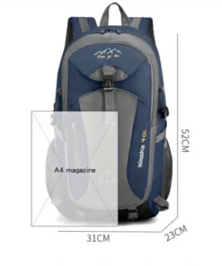 Alternative view of New 40L outdoor hiking bag men's and women's shoulder bag sports bag leisure travel backpack large capacity