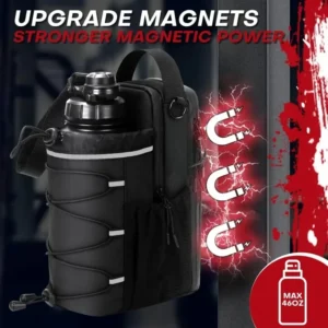 Magnetic Gym Bag with Crossbody Design and Water Bottle Holder for Active Adults