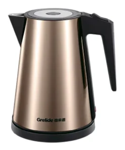 Alternative view of Modern Design Electric Kettle 1.2L Hotel Use 304 Stainless Steel Three-Layer Anti-Scald Seamless Inner Metal Tank Tea Pot/Kettle