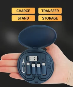 Multi USB Type C to C 60W Charging Adapter Cable Kit USB C to Lighting Conversion Set USB A & Type C to Micro/Type C/Lighting