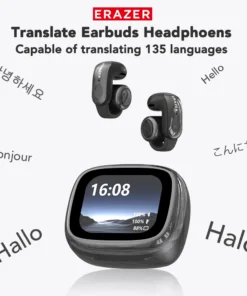 Translator ERAZER XF28 Bluetooth V6.0 Open-ear True Wireless EarbudsTranslation Earphones Office Travel,ASMR Headset APP
