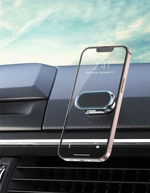 360-Degree Rotating Car Phone Holder with Magnetic Mount for Smartphones - Image 5