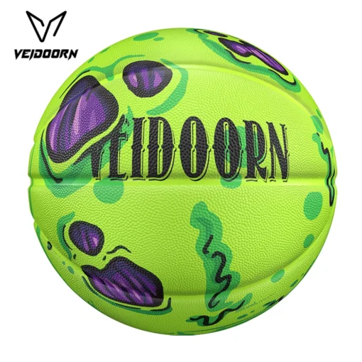 Veidoorn Premium Green Rubber Basketball with 3-Layer Anti-Slip Grip for Indoor/Outdoor Use - Image 4