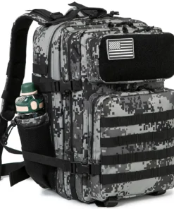 45L Tactical Backpack survival Bag Hunting MOLLE Backpack GYM For Men EDC Outdoor Hiking Rucksack Witch Bottle Holder