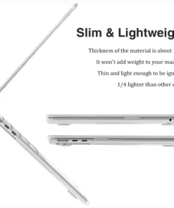 Alternative view of Compatible with MacBook Air 13 Inch Case 2025-2022 M4 M3 M2 Case, For Macbook Pro 14 M4 2024 Cover, Plastic Hard Shell, Crystal
