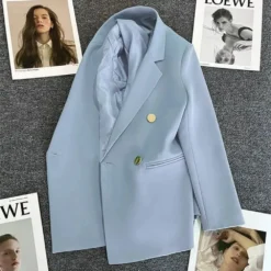 Alternative view of Women’s Double-Breasted Blazer Coat with Elegant Design for Versatile Layering