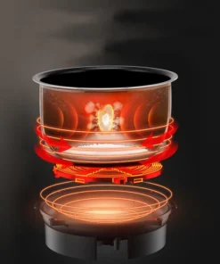 Alternative view of 12V 24V Mini Rice Cooker Car Truck Soup Porridge Cooking Machine Food Steamer Heating Lunch Box Meal Heater Warmer 1L / 2L