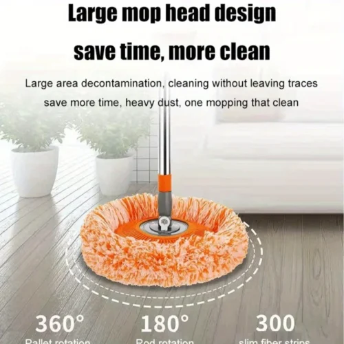 Alternative view of Household Dust Mop Floor Tile Ceiling Sweeping Wall Washing Mop Easy Cleaning Wet And Dry Use Strong Water Absorption