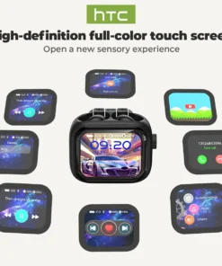 Alternative view of [HD On-screen subtitles] HTC Earphones Bluetooth V6 TWS Sports Wireless Headphones AI Translator Earbud Noise Reduction Mic