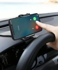 360° Rotating Car Phone Mount – Compatible with All Smartphones, a Clip-On Holder Specifically for Car Navigation