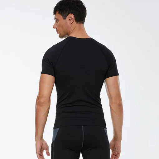 Men's Compression T-Shirt with Quick-Dry Fabric for Summer Sports - Image 5